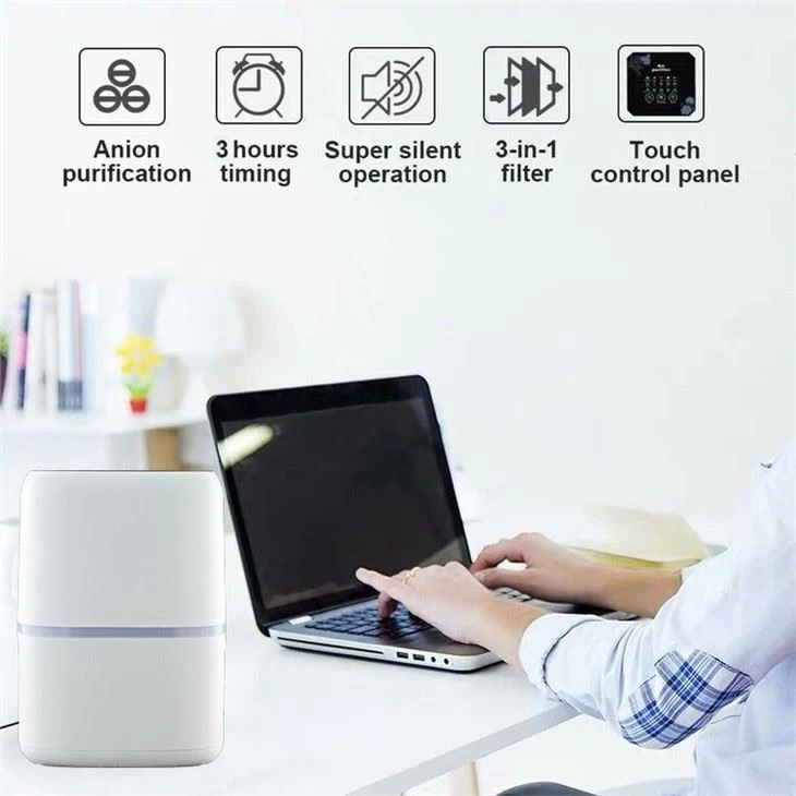 BKJ-15C Table Home Air Purifier Small Mini