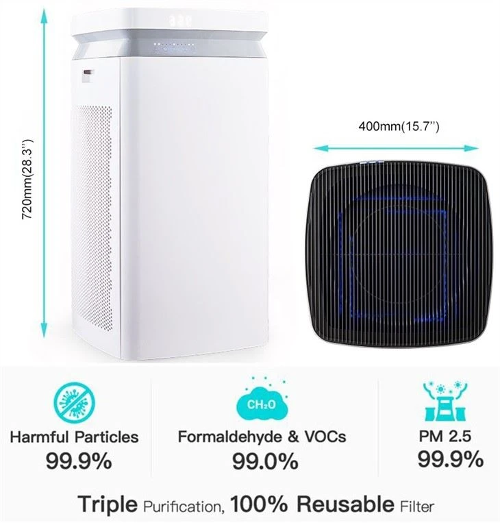 BKJ-90 Home Air Purifier HEPA Filters 950 CADR